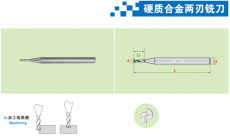 硬质合金两刃铣刀