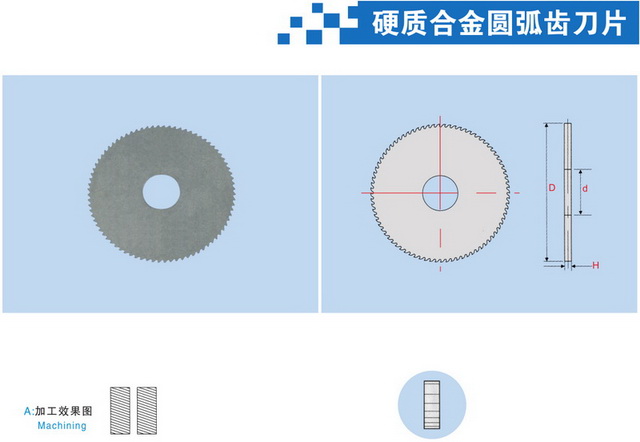 硬质合金直齿刀片